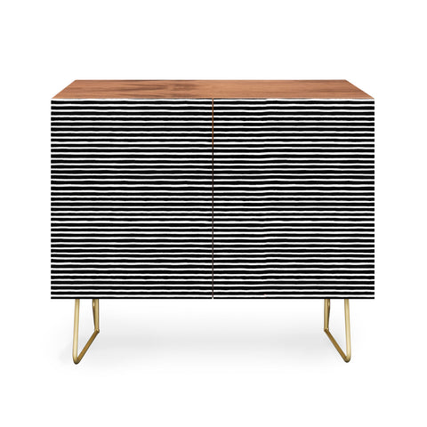 Ninola Design Marker Stripes Black Credenza