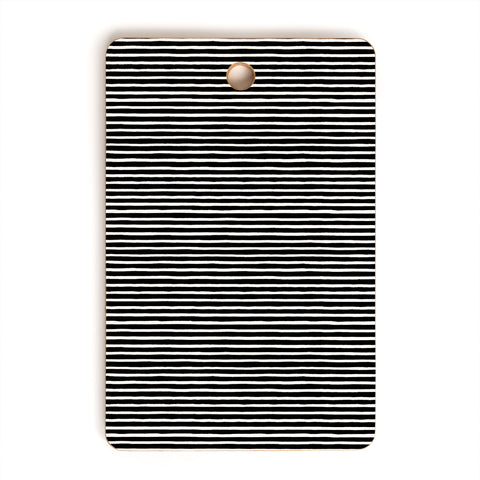 Ninola Design Marker Stripes Black Cutting Board Rectangle