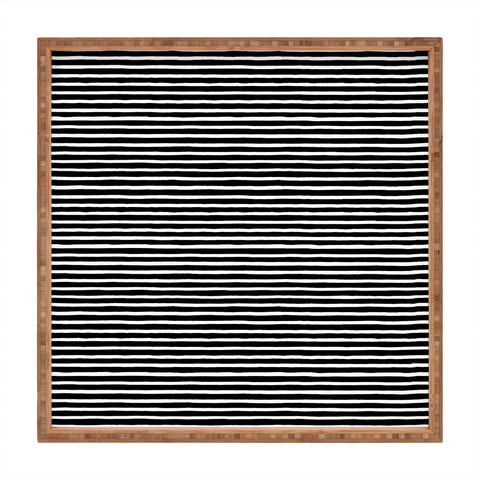 Ninola Design Marker Stripes Black Square Tray