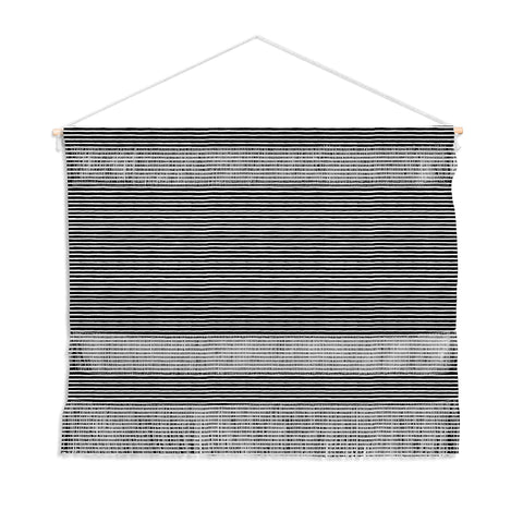 Ninola Design Marker Stripes Black Wall Hanging Landscape