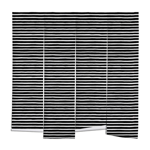 Ninola Design Marker Stripes Black Wall Mural
