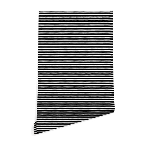 Ninola Design Marker Stripes Black Wallpaper