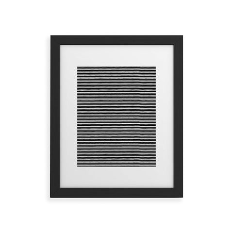 Ninola Design Marker Stripes Black Framed Art Print