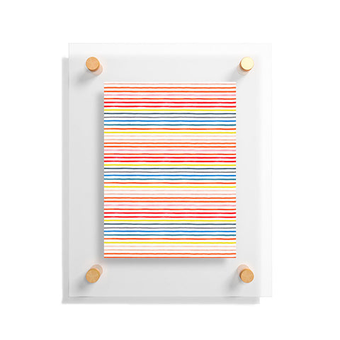 Ninola Design Marker stripes colors Floating Acrylic Print