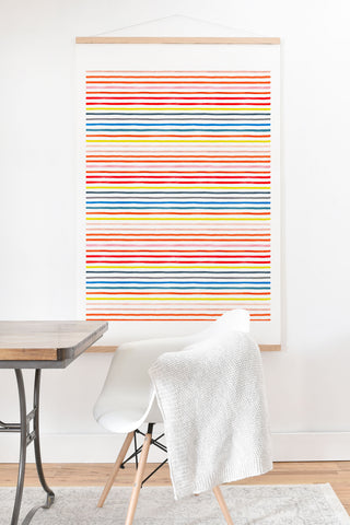 Ninola Design Marker stripes colors Art Print And Hanger