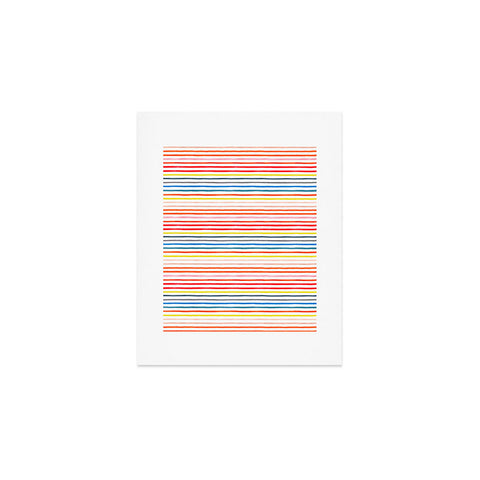 Ninola Design Marker stripes colors Art Print