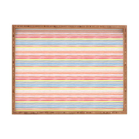 Ninola Design Marker stripes colors Rectangular Tray