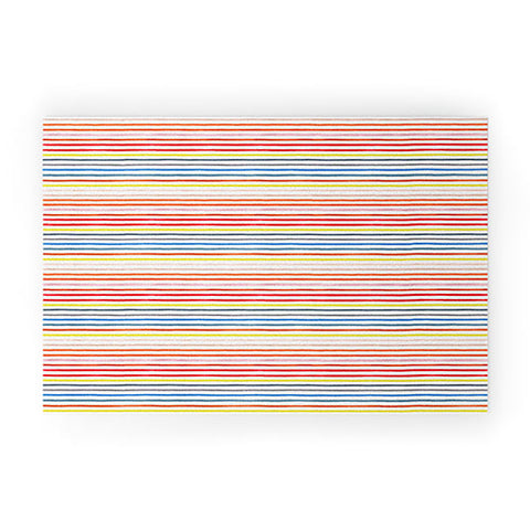Ninola Design Marker stripes colors Welcome Mat