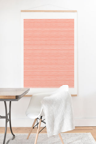 Ninola Design Marker Stripes Pink Art Print And Hanger