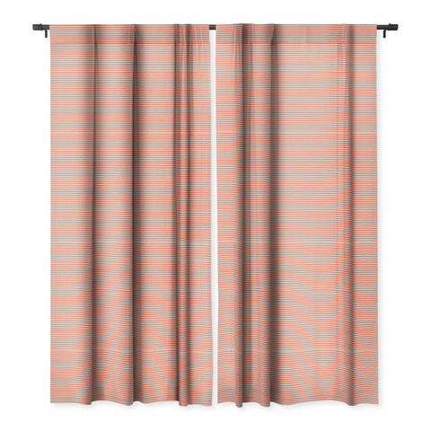 Ninola Design Marker Stripes Pink Blackout Window Curtain