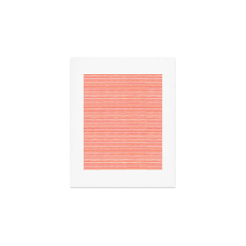 Ninola Design Marker Stripes Red Art Print