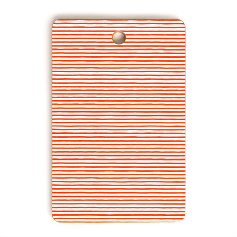 Ninola Design Marker Stripes Red Cutting Board Rectangle