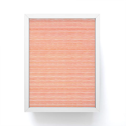 Ninola Design Marker Stripes Red Framed Mini Art Print