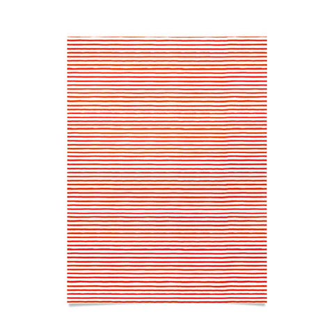 Ninola Design Marker Stripes Red Poster