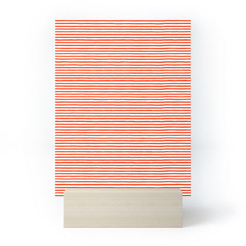 Ninola Design Marker Stripes Red Mini Art Print