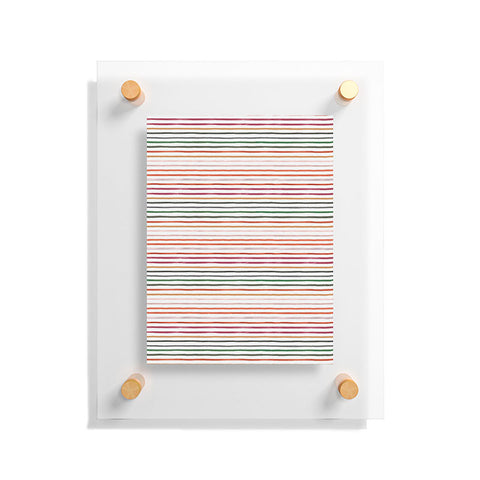 Ninola Design Marker stripes Terracota Floating Acrylic Print