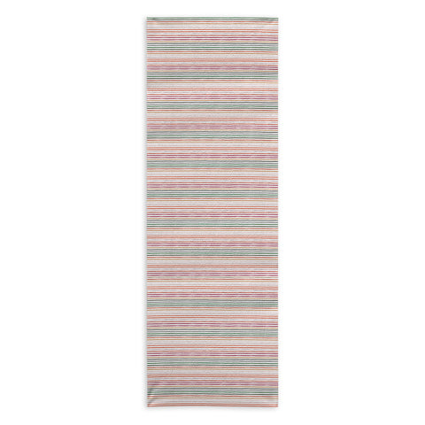Ninola Design Marker stripes Terracota Yoga Towel
