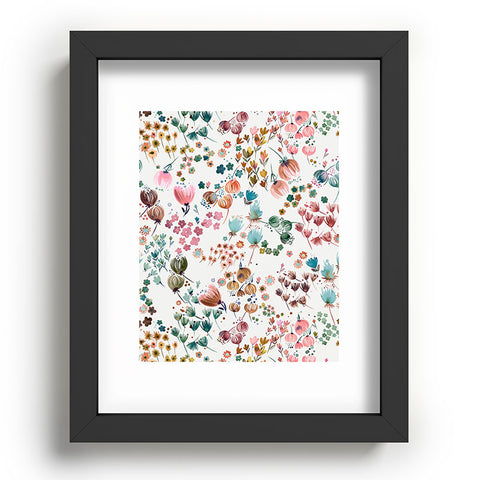 Ninola Design Meadow Copper blue Recessed Framing Rectangle