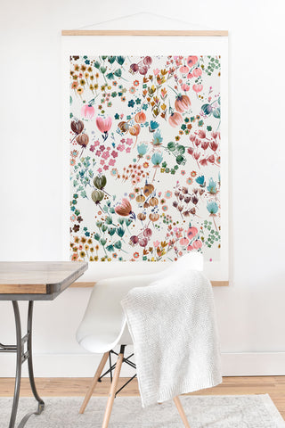 Ninola Design Meadow Copper blue Art Print And Hanger