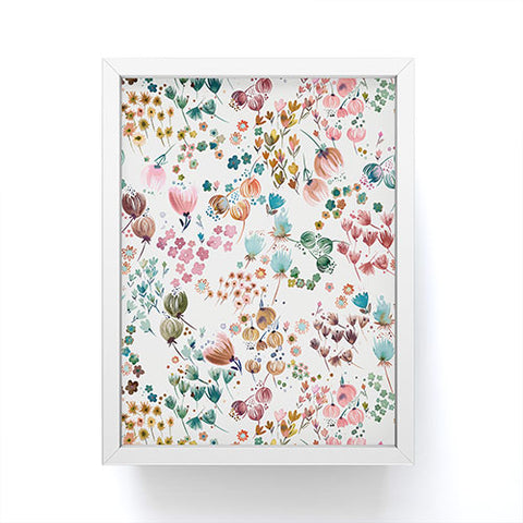 Ninola Design Meadow Copper blue Framed Mini Art Print