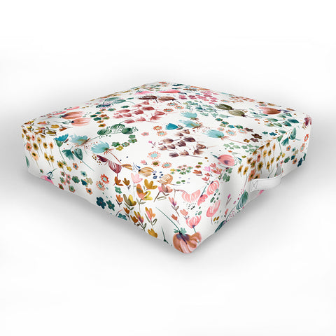 Ninola Design Meadow Copper blue Outdoor Floor Cushion