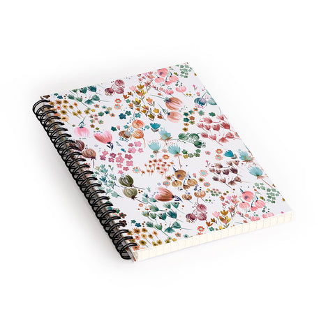 Ninola Design Meadow Copper blue Spiral Notebook