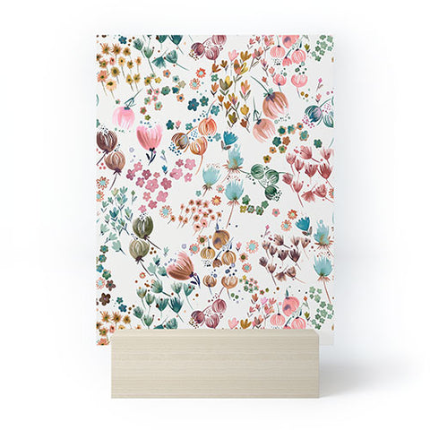 Ninola Design Meadow Copper blue Mini Art Print