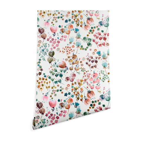 Ninola Design Meadow Copper blue Wallpaper