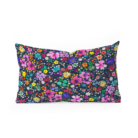 Ninola Design Millefleurs Simply Modern Oblong Throw Pillow