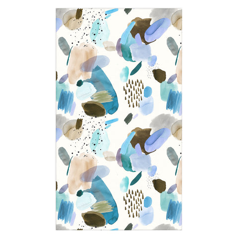 Ninola Design Mineral Abstract Blue Sea Tablecloth