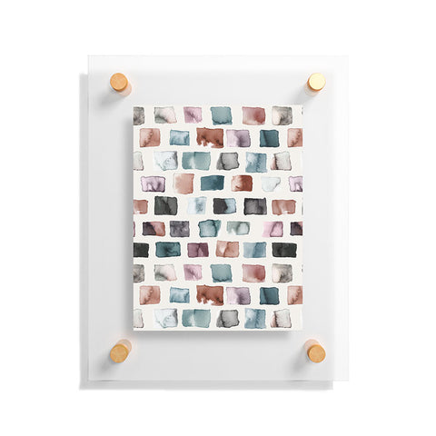 Ninola Design Mineral Color Blocks Rustic Floating Acrylic Print