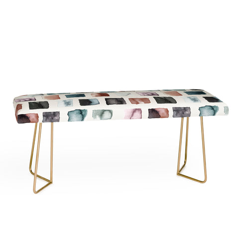 Ninola Design Mineral Color Blocks Rustic Bench