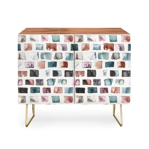 Ninola Design Mineral Color Blocks Rustic Credenza