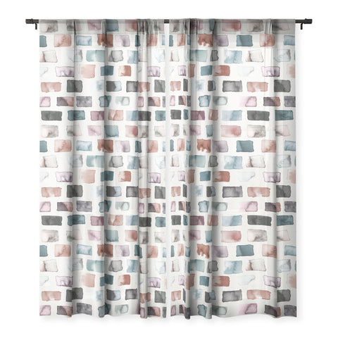 Ninola Design Mineral Color Blocks Rustic Sheer Non Repeat