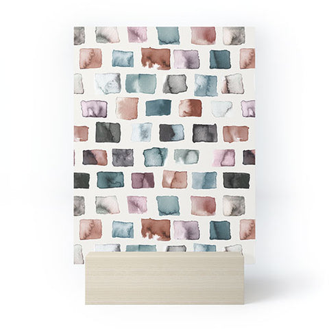 Ninola Design Mineral Color Blocks Rustic Mini Art Print