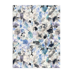 Ninola Design Mineral Crystals Gems Blue Puzzle