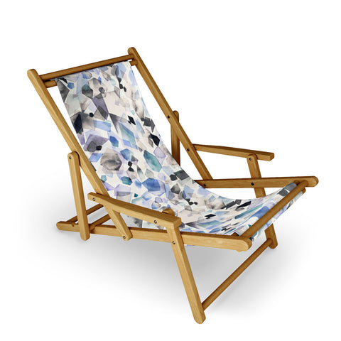 Ninola Design Mineral Crystals Gems Blue Sling Chair