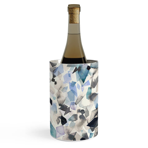 Ninola Design Mineral Crystals Gems Blue Wine Chiller
