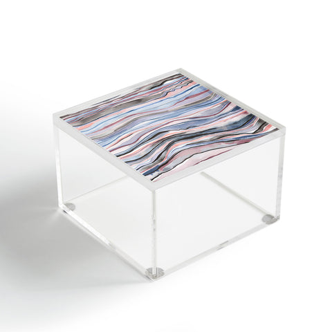 Ninola Design Mineral layers Pink blue Acrylic Box