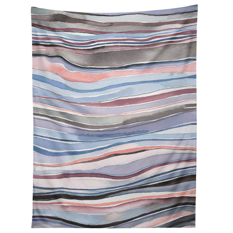 Ninola Design Mineral layers Pink blue Tapestry