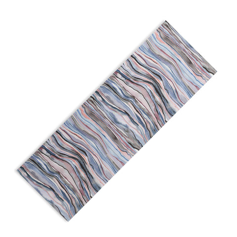 Ninola Design Mineral layers Pink blue Yoga Mat