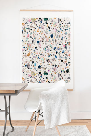 Ninola Design Mineral terrazzo Art Print And Hanger