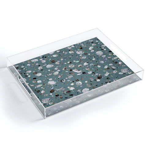 Ninola Design Mineral terrazzo green Acrylic Tray