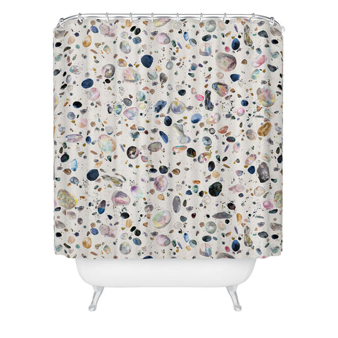 Ninola Design Mineral terrazzo Shower Curtain