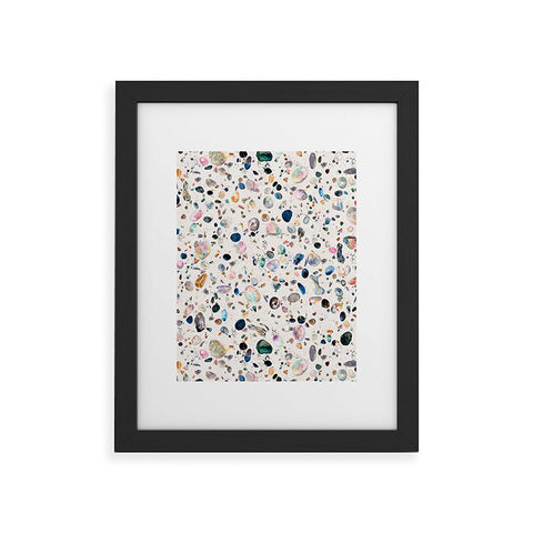 Ninola Design Mineral terrazzo Framed Art Print