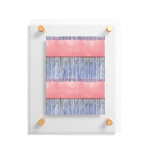 Ninola Design Minimal stripes pink Floating Acrylic Print