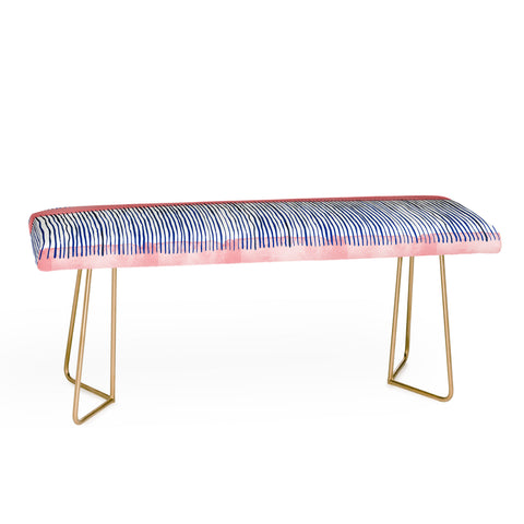 Ninola Design Minimal stripes pink Bench