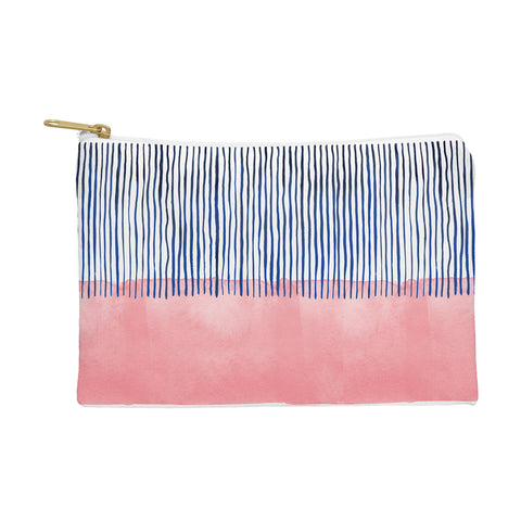 Ninola Design Minimal stripes pink Pouch