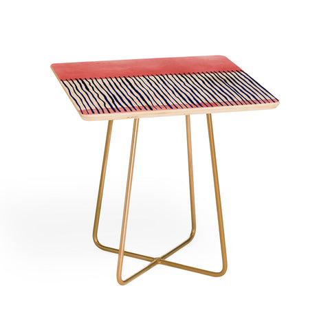 Ninola Design Minimal stripes pink Side Table