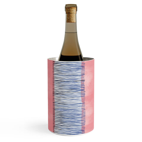 Ninola Design Minimal stripes pink Wine Chiller